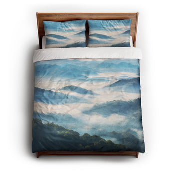 Blue Ridge Mountains Duvet Cover