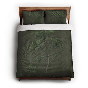 Ginko Green queen - cotton - White Backing