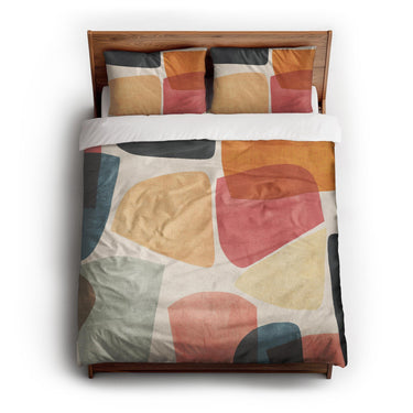 Tabitha Multicolor queen - cotton - White Backing