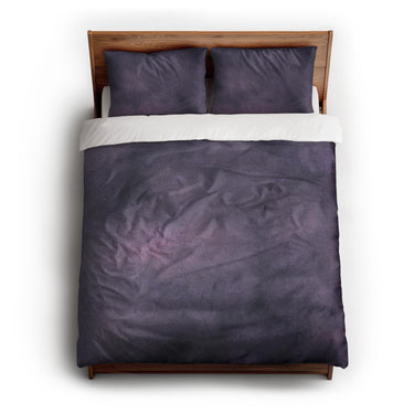 Andromeda Watercolor Purple & Blue queen - cotton - White Backing