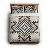 Reyno Black & Ivory queen - cotton - White Backing