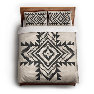 Reyno Black & Ivory queen - cotton - White Backing