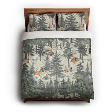 Campsite queen - cotton - White Backing