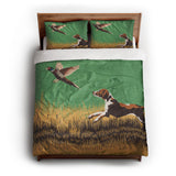 That Dog'll Hunt Green queen - cotton - White Backing