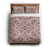 Floranna Ivory & Wine queen - cotton - White Backing