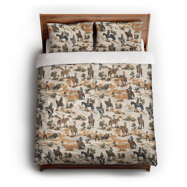 Desert Cowboys queen - cotton - White Backing