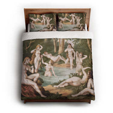 Female Bathers queen - cotton - White Backing