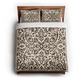 Floranna Ivory & Black queen - cotton - White Backing