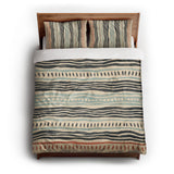 Delsin Blue & Orange queen - cotton - White Backing