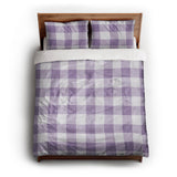 Buffalo Plaid Lilac queen - cotton - White Backing