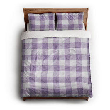 Buffalo Plaid Lilac queen - cotton - White Backing