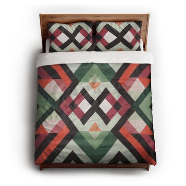 Sonora Cranberry & Matcha queen - cotton - White Backing