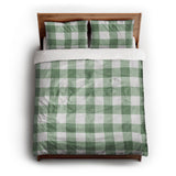 Buffalo Plaid Kelly Green queen - cotton - White Backing