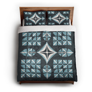 Remy Navy Blue queen - cotton - White Backing