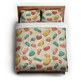 Climbing Holds queen - cotton - White Backing