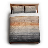 Ruidoso Navy & Burnt Orange queen - cotton - White Backing