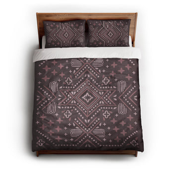 Durand Burgandy Duvet Cover