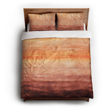 Ruidoso Red & Orange queen - cotton - White Backing