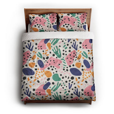 Camille Multicolor queen - cotton - White Backing
