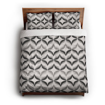 Jasper Greyscale Duvet Cover