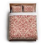 Floranna Ivory & Red queen - cotton - White Backing