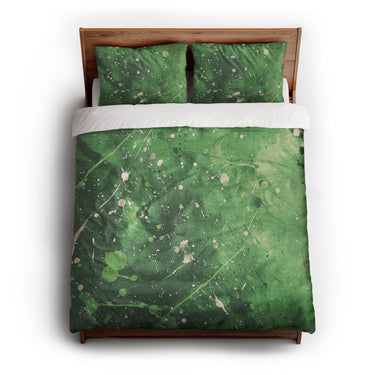 Sylvie Green queen - cotton - White Backing