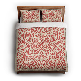 Floranna Ivory & Red Duvet Cover