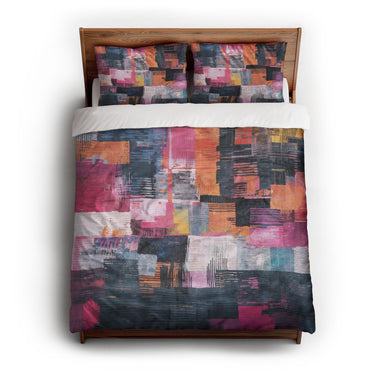 Heidi Blue & Purple queen - cotton - White Backing