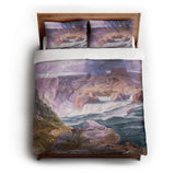 Shoshone Falls of the Great Idaho Snake River by Thomas Moran queen - cotton - White Backing