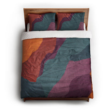 Soraya Multicolor Midtone queen - cotton - White Backing