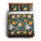 Lemon and Sage queen - cotton - White Backing