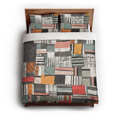 Ashton Multicolor queen - cotton - White Backing