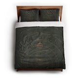 Solar System Forest & Rust queen - cotton - White Backing