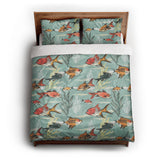 Fish Tank queen - cotton - White Backing