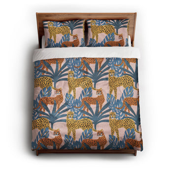 Tropical Cheetahs Duvet Cover