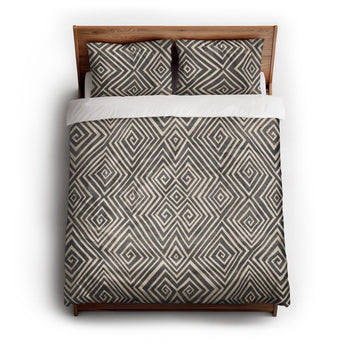 Hoffman Black & Ivory Duvet Cover