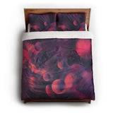 Bodolo Purple & Magenta queen - cotton - White Backing
