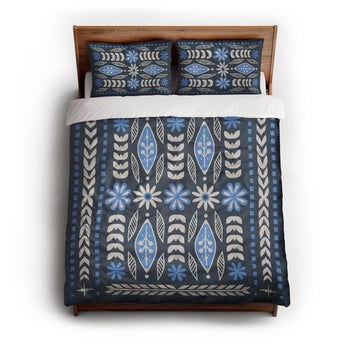 Topanga Navy & Columbia Duvet Cover