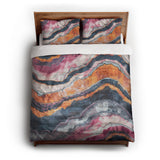 Helga Blue & Purple queen - cotton - White Backing