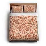 Floranna Ivory & Orange queen - cotton - White Backing