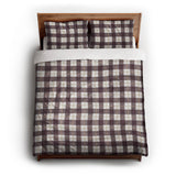 Wallace Plaid Maroon & Gold queen - cotton - White Backing