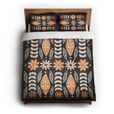 Topanga Black & Yellow queen - cotton - White Backing