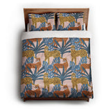 Tropical Cheetahs queen - cotton - White Backing