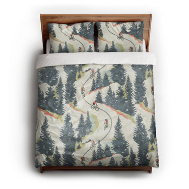 Downhill Descent queen - cotton - White Backing
