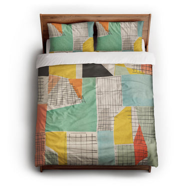 Djuna Ivory Multicolor queen - cotton - White Backing