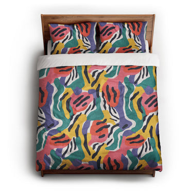 Lorenza Multicolor queen - cotton - White Backing