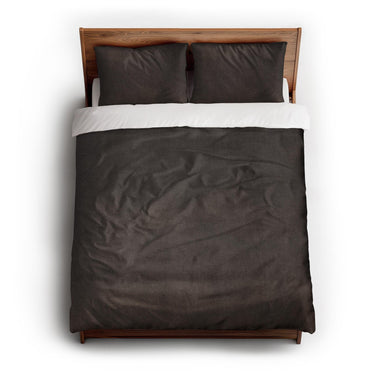 Keanu Watercolor Dark Brown Ombré queen - cotton - White Backing