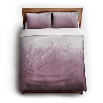 Kieran Watercolor Mauve Ombre Duvet Cover
