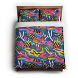 Giulia Multicolor queen - cotton - White Backing