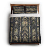 Yokanna Navy & Ivory queen - cotton - White Backing